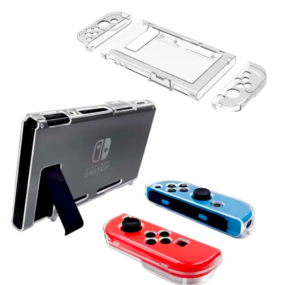 For Nintendo Switch Clear Transparent Shockproof Protective Hard Case Cover NEW